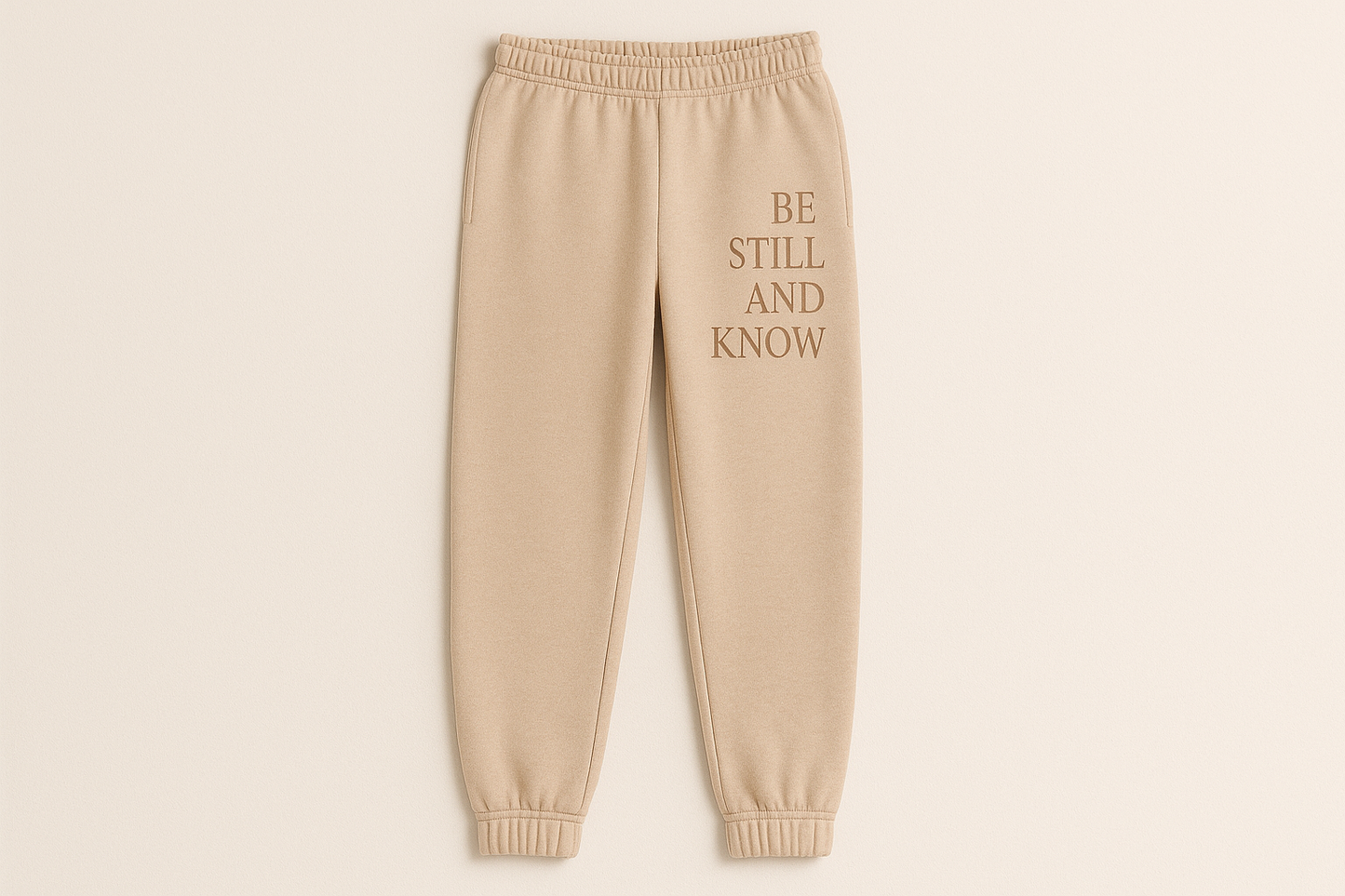 Neutral Beige Sweatpants