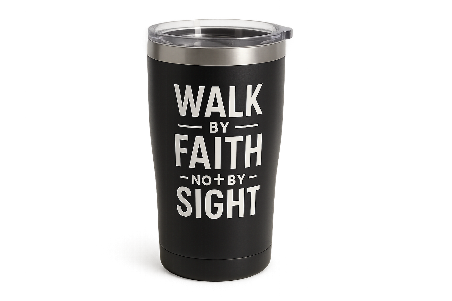 Walk by Faith Travel Tumbler