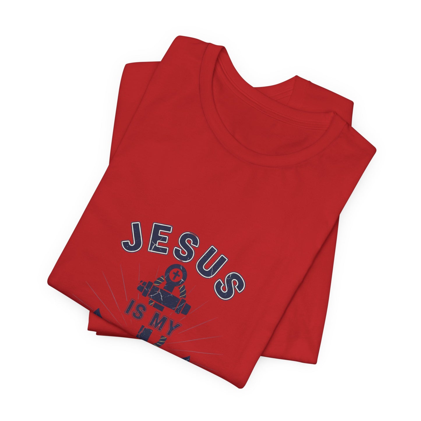 Jesus Is My Anchor T-Shirt — Faith Nautical Christian Tee