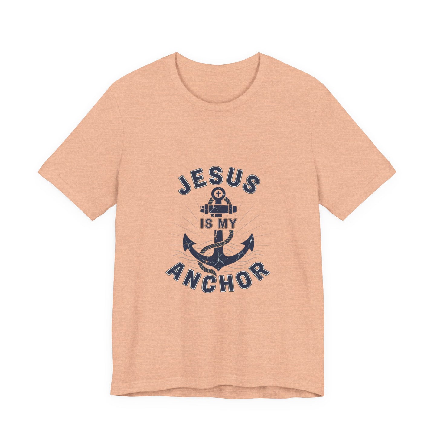 Jesus Is My Anchor T-Shirt — Faith Nautical Christian Tee