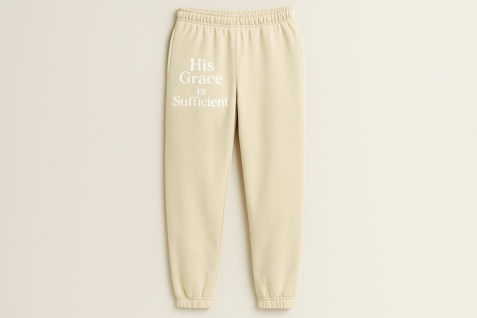 Cream/Off-White Sweatpants