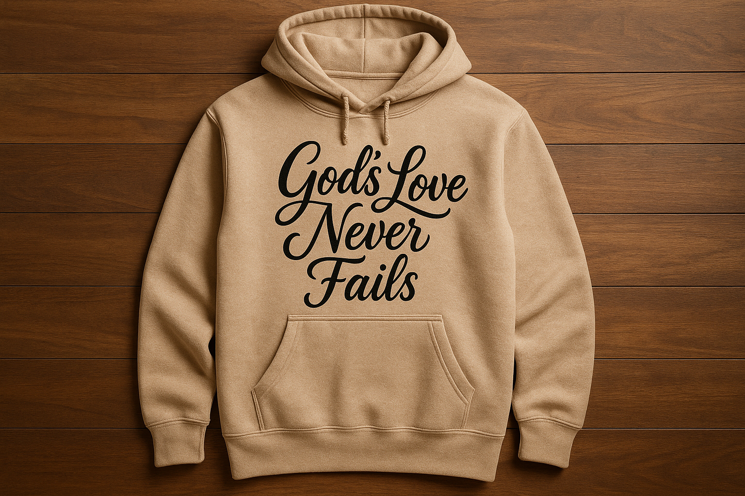 God's Love Never Fails Hoodie