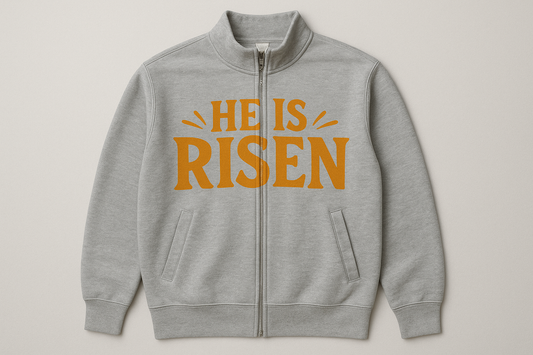 He is Risen Zip-Up Sweatshirt