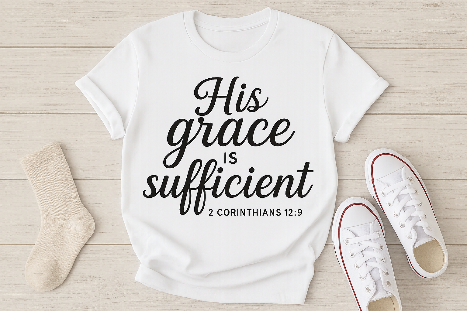 His Grace is Sufficient T-shirt
