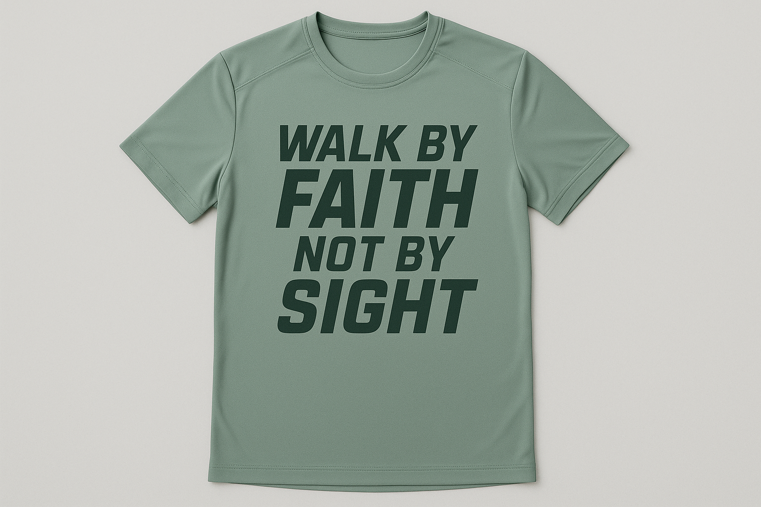 Walk by Faith - Sage Green